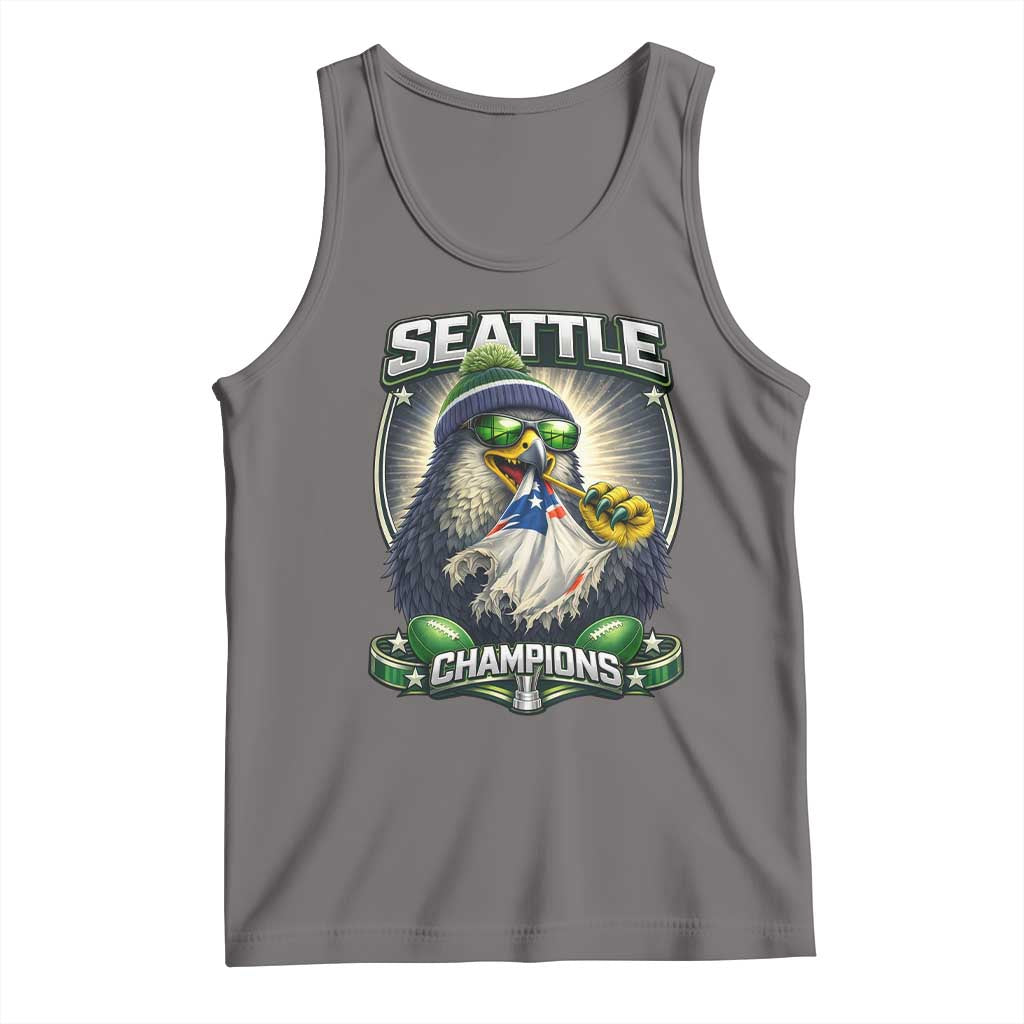 Seattle Champions Fan Pride Tank Top Football Fan Gift TS12 Deep Heather Print Your Wear