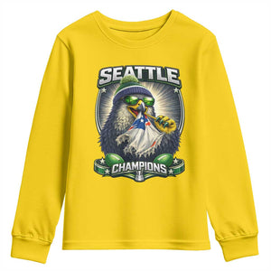 Seattle Champions Fan Pride Youth Sweatshirt Football Fan Gift TS12 Daisy Print Your Wear
