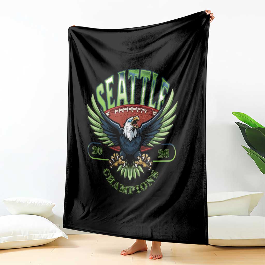 Seattle Champions Fan Pride Throw Blanket Gift For Football Lovers TS12 Print Your Wear