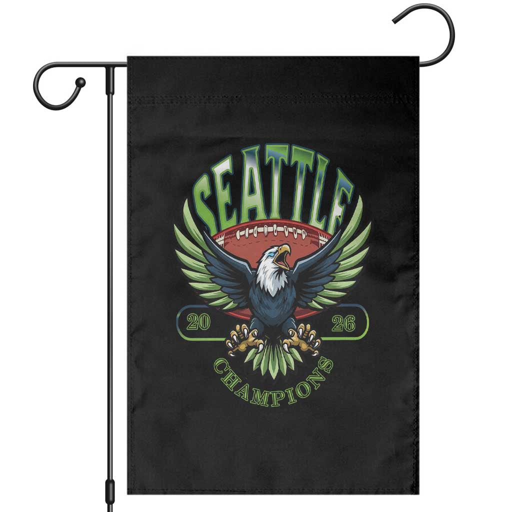 Seattle Champions Fan Pride Garden Flag Gift For Football Lovers TS12 Black Print Your Wear