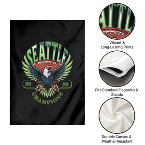 Seattle Champions Fan Pride Garden Flag Gift For Football Lovers TS12 Print Your Wear