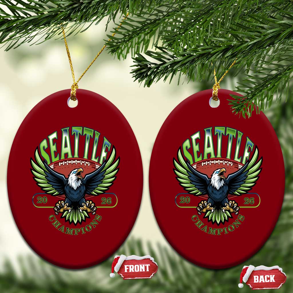 Seattle Champions Fan Pride Ceramic Ornament Gift For Football Lovers TS12 Print Your Wear