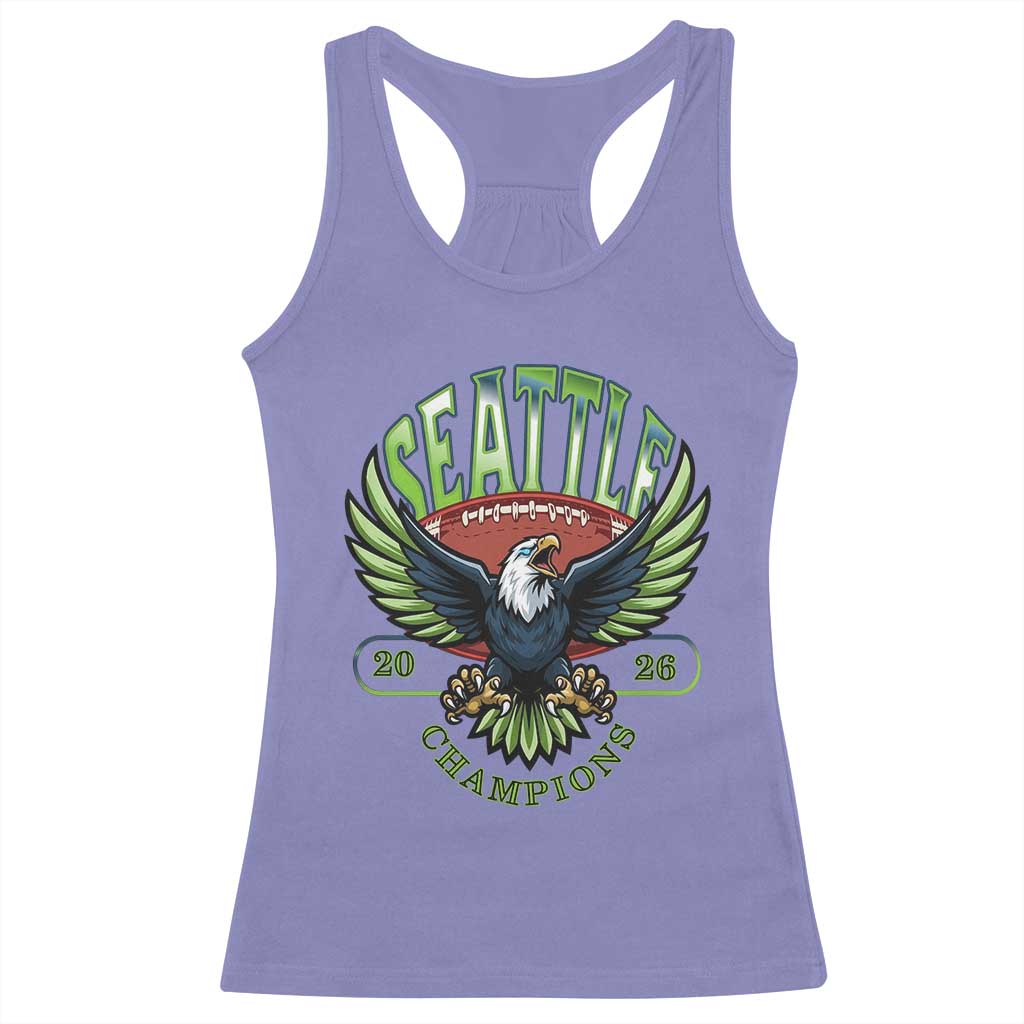 Seattle Champions Fan Pride Racerback Tank Top Gift For Football Lovers TS12 Violet Print Your Wear