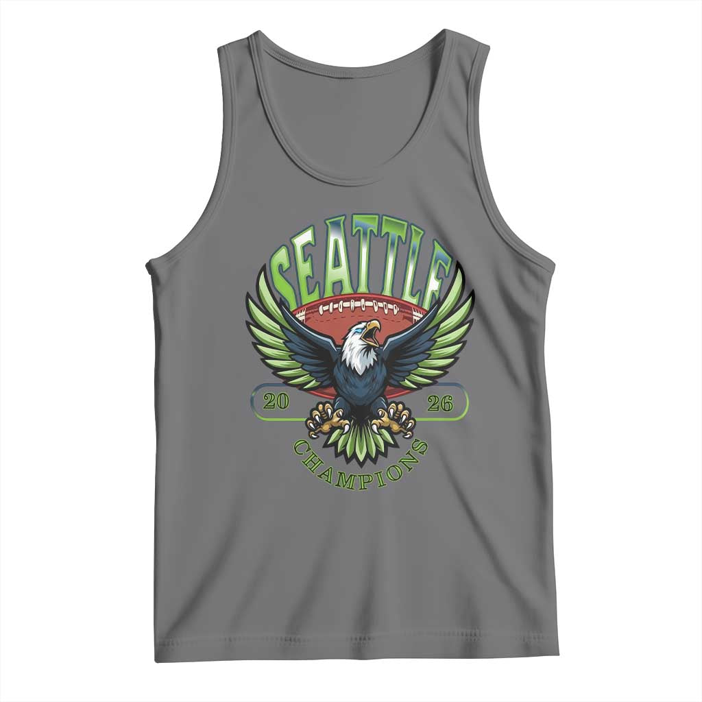 Seattle Champions Fan Pride Tank Top Gift For Football Lovers TS12 Black Heather Print Your Wear