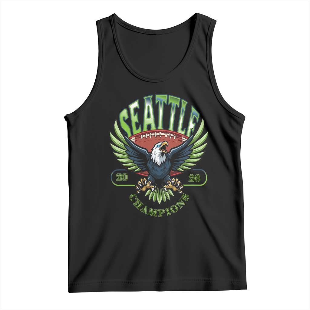 Seattle Champions Fan Pride Tank Top Gift For Football Lovers TS12 Black Print Your Wear
