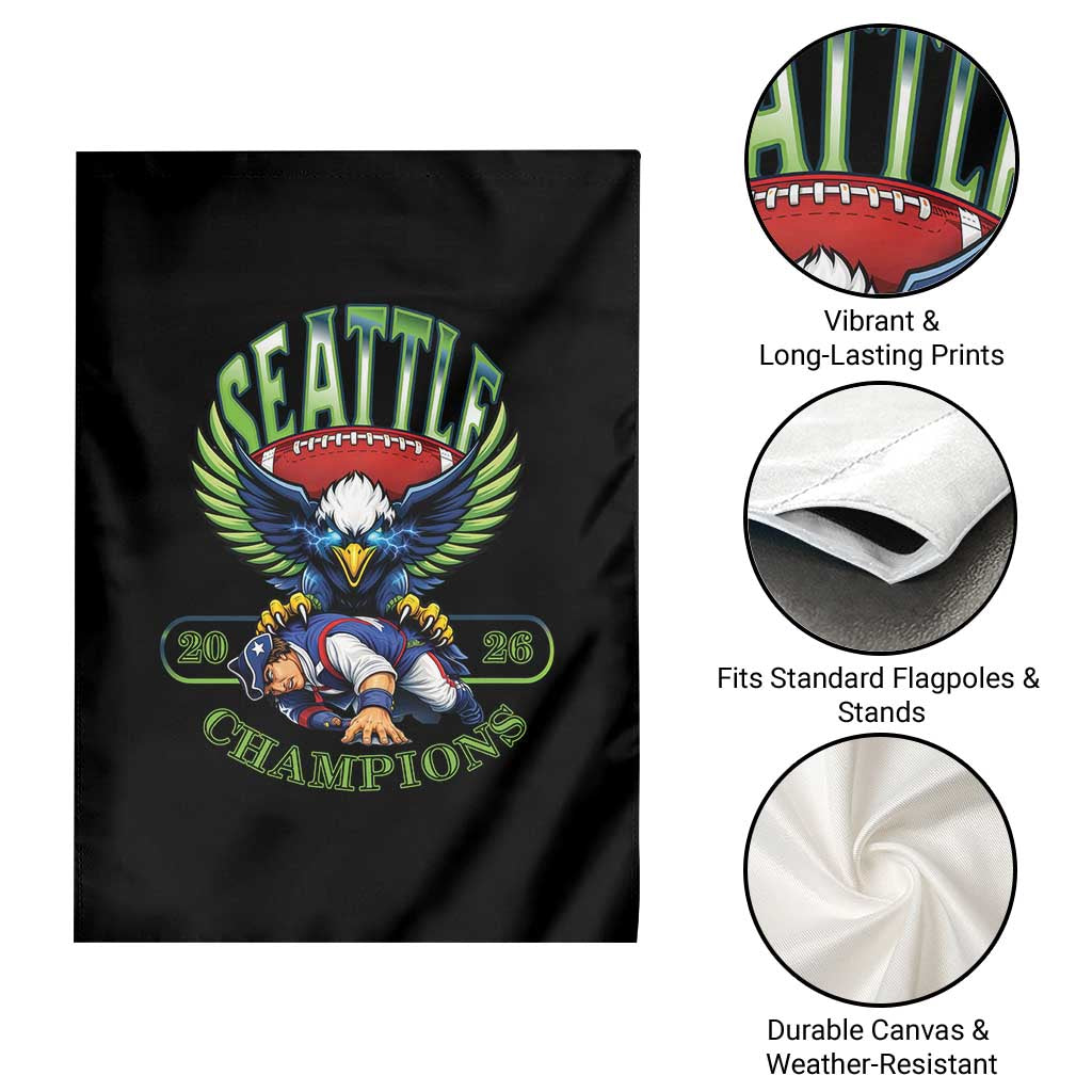 Funny Champion Seattle Dominates New England Garden Flag 12s Fan Pride TS12 Print Your Wear