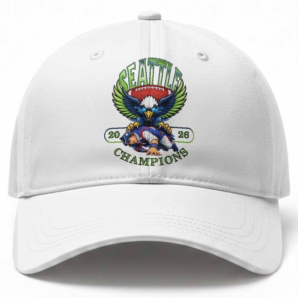Funny Champion Seattle Dominates New England Baseball Cap 12s Fan Pride TS12 Print Your Wear