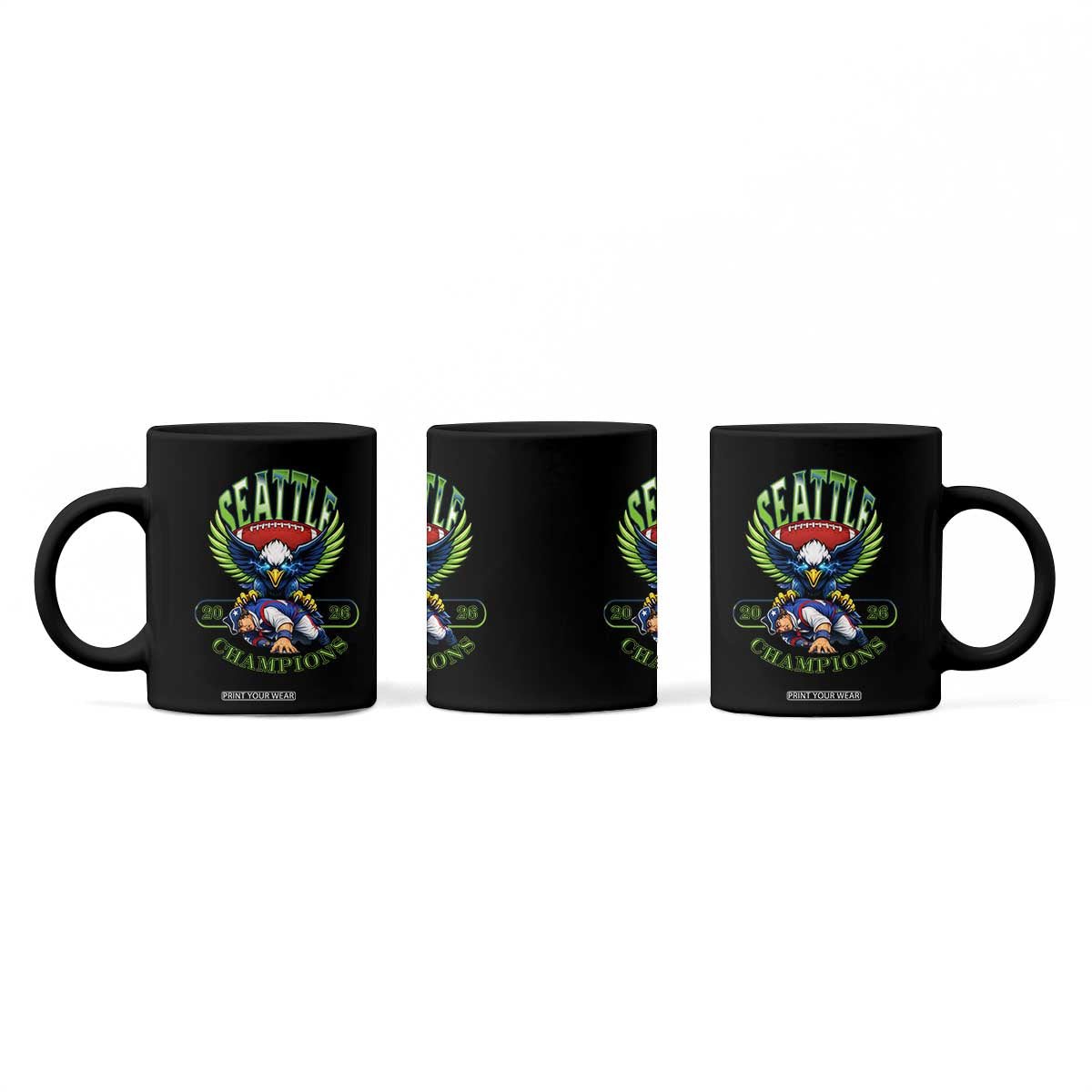 Funny Champion Seattle Dominates New England Coffee Mug 12s Fan Pride TS12 Print Your Wear