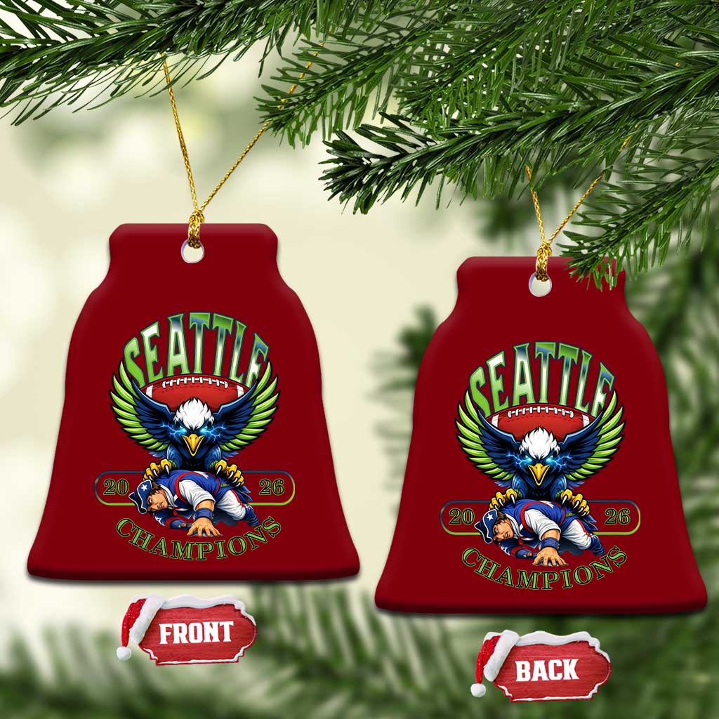 Funny Champion Seattle Dominates New England Ceramic Ornament 12s Fan Pride TS12 Print Your Wear