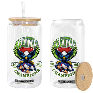Funny Champion Seattle Dominates New England Glass Can 12s Fan Pride TS12 Print Your Wear