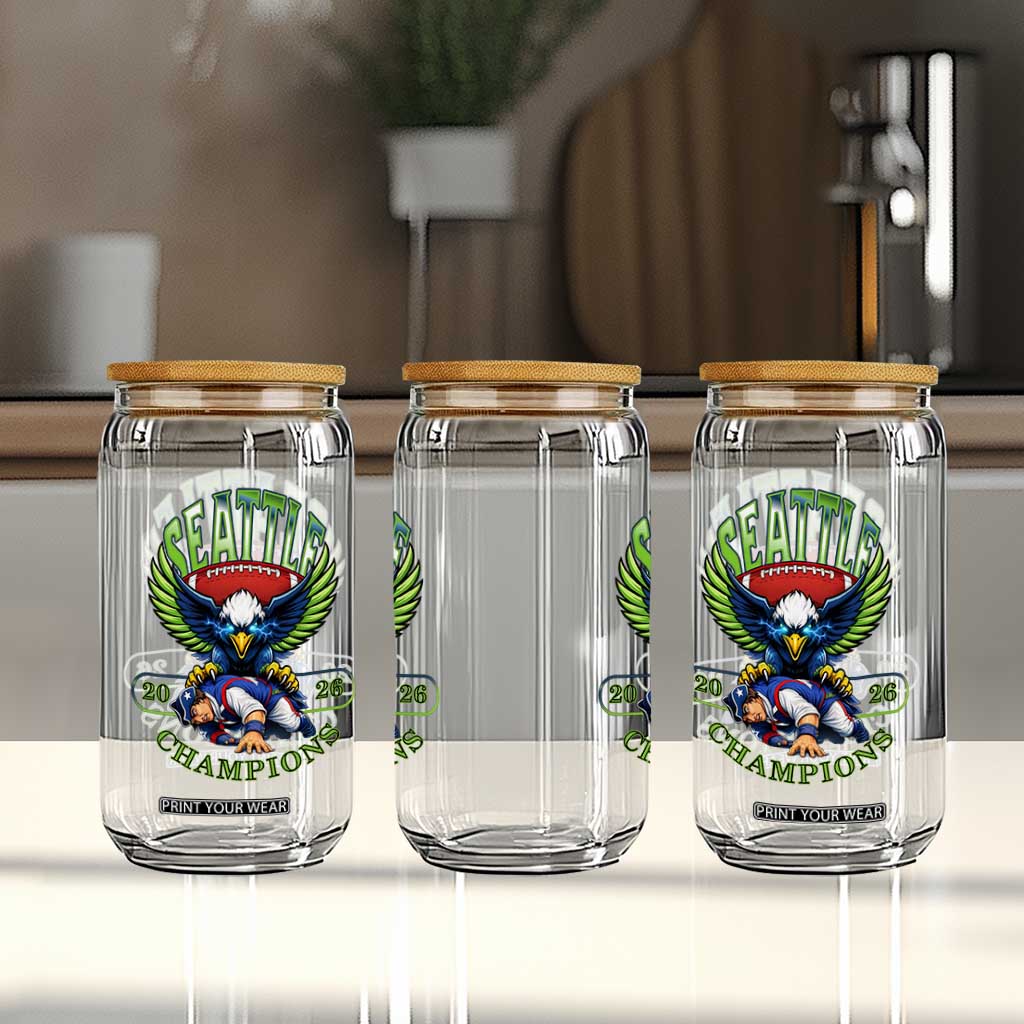 Funny Champion Seattle Dominates New England Glass Can 12s Fan Pride TS12 Print Your Wear