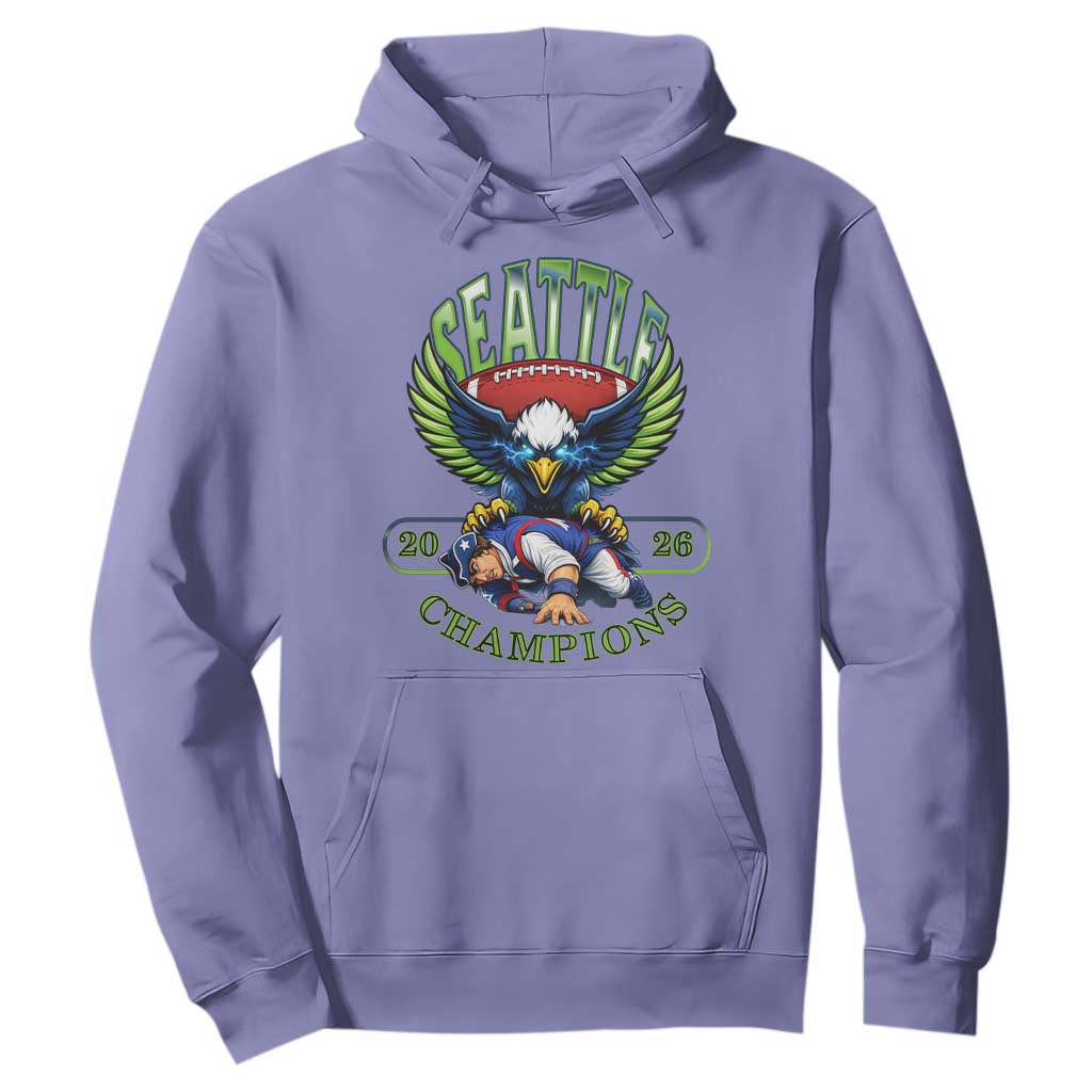 Funny Champion Seattle Dominates New England Hoodie 12s Fan Pride TS12 Violet Print Your Wear