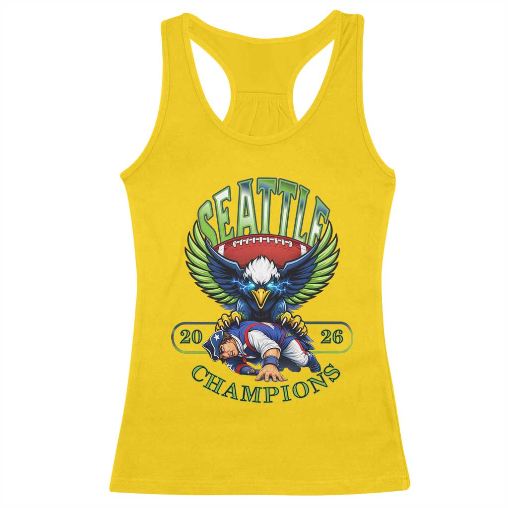 Funny Champion Seattle Dominates New England Racerback Tank Top 12s Fan Pride TS12 Daisy Print Your Wear