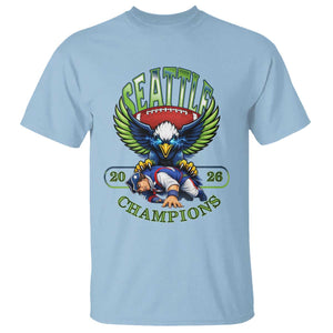 Funny Champion Seattle Dominates New England T Shirt 12s Fan Pride TS12 Light Blue Print Your Wear