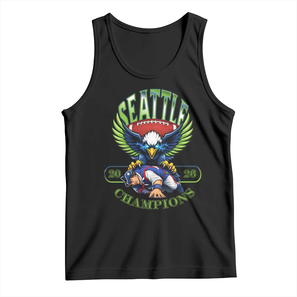 Funny Champion Seattle Dominates New England Tank Top 12s Fan Pride TS12 Black Print Your Wear