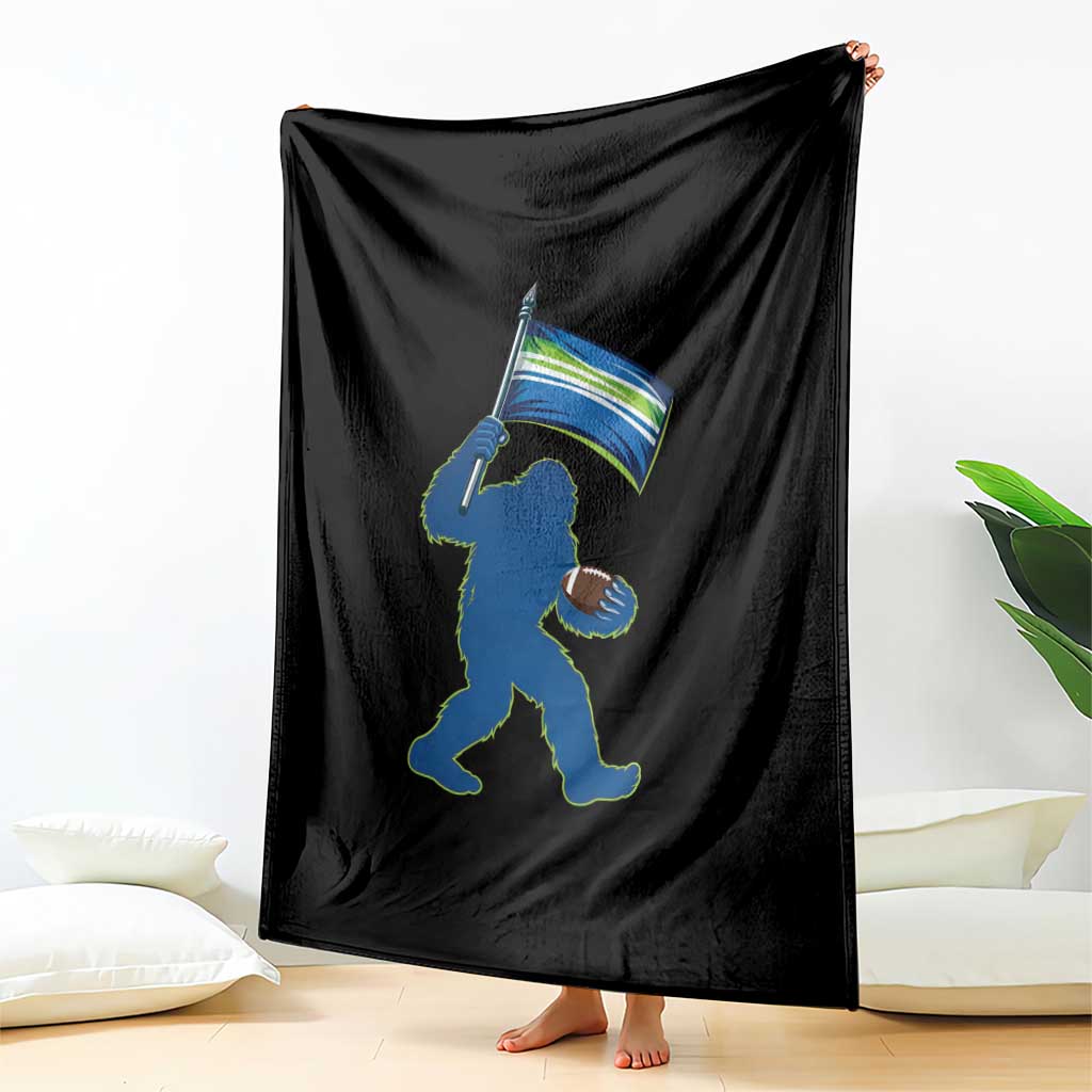 Bigfoot Seattle Sports Fan Throw Blanket Sasquatch 12s Pride Gift TS12 Print Your Wear