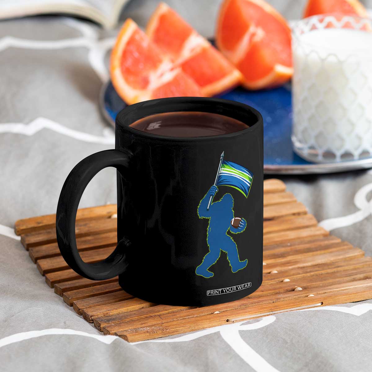 Bigfoot Seattle Sports Fan Coffee Mug Sasquatch 12s Pride Gift TS12 Print Your Wear