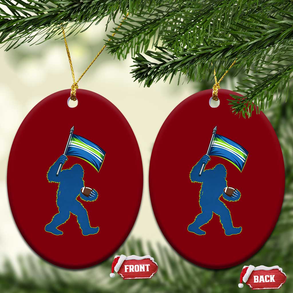 Bigfoot Seattle Sports Fan Ceramic Ornament Sasquatch 12s Pride Gift TS12 Print Your Wear