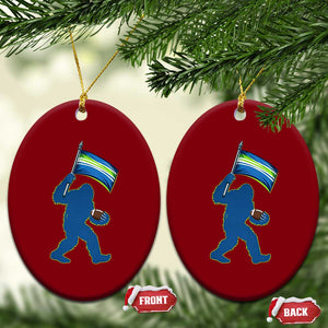 Bigfoot Seattle Sports Fan Ceramic Ornament Sasquatch 12s Pride Gift TS12 Print Your Wear