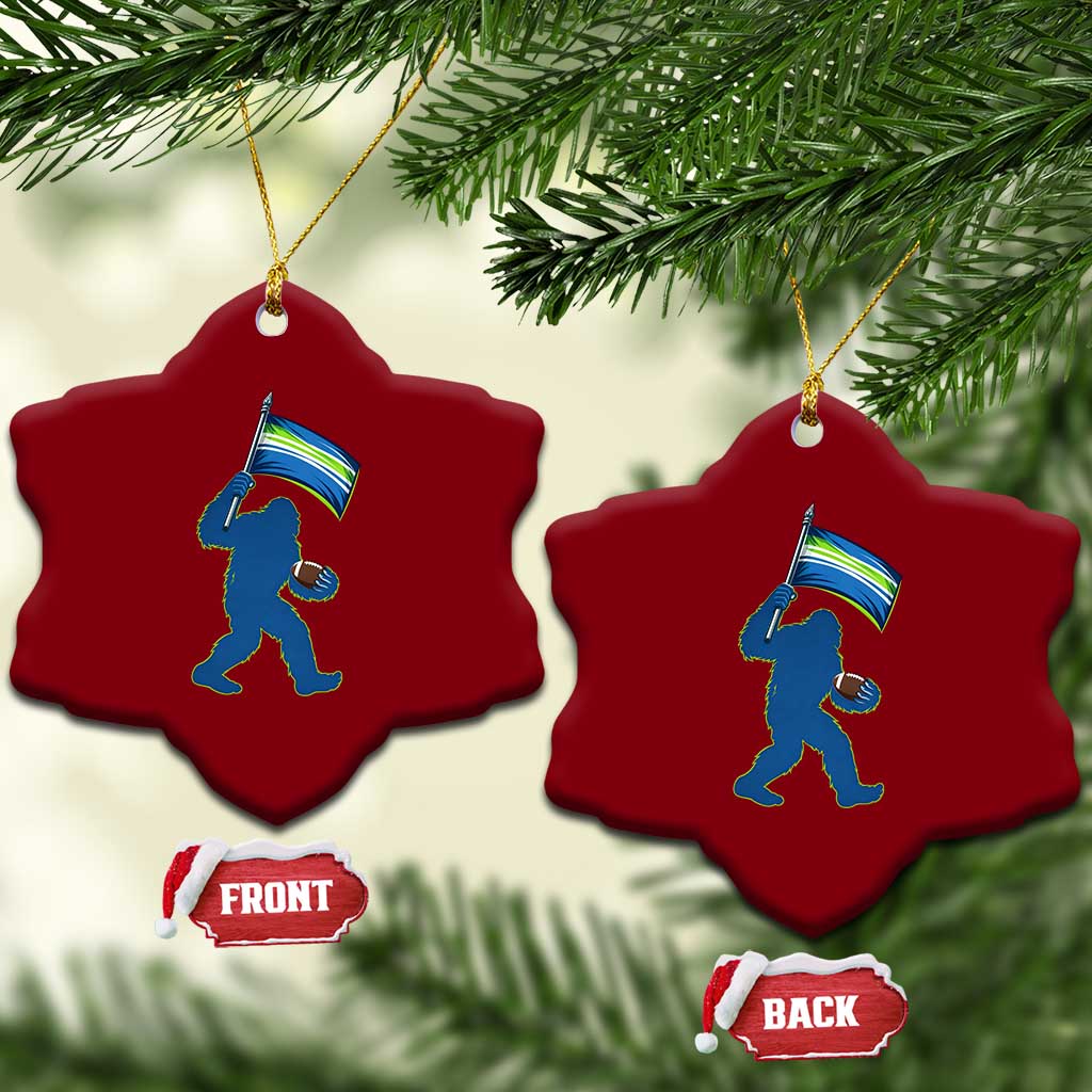 Bigfoot Seattle Sports Fan Ceramic Ornament Sasquatch 12s Pride Gift TS12 Print Your Wear