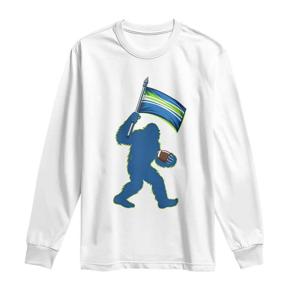 Bigfoot Seattle Sports Fan Long Sleeve Shirt Sasquatch 12s Pride Gift TS12 White Print Your Wear
