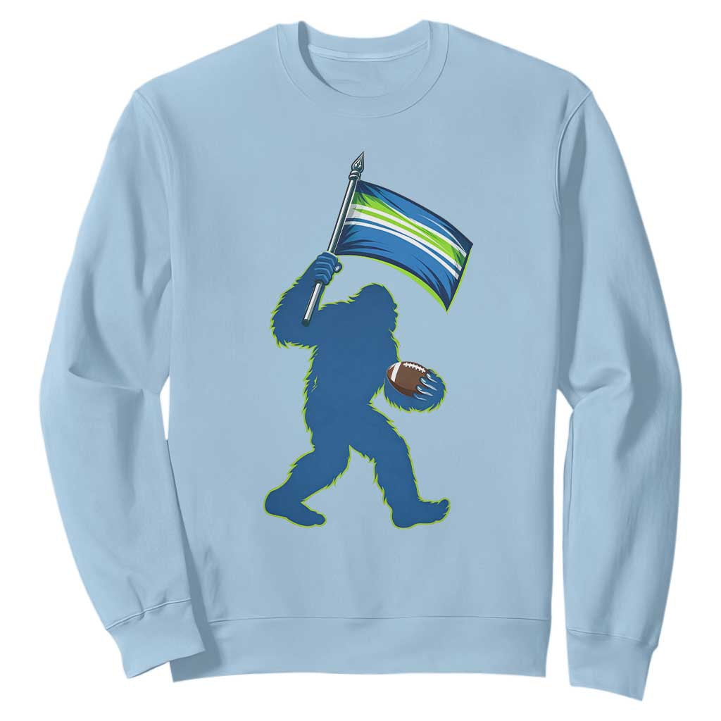 Bigfoot Seattle Sports Fan Sweatshirt Sasquatch 12s Pride Gift TS12 Light Blue Print Your Wear