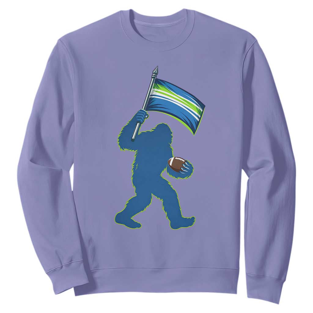 Bigfoot Seattle Sports Fan Sweatshirt Sasquatch 12s Pride Gift TS12 Violet Print Your Wear