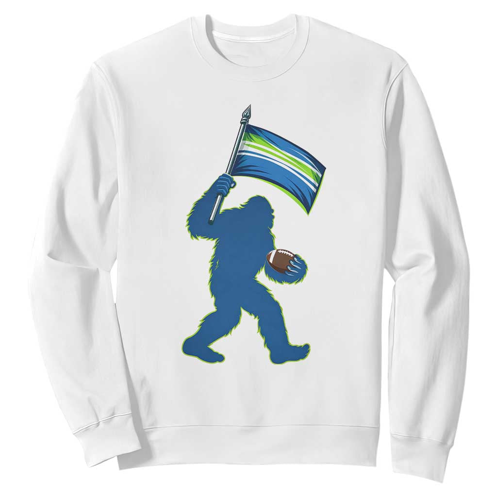 Bigfoot Seattle Sports Fan Sweatshirt Sasquatch 12s Pride Gift TS12 White Print Your Wear