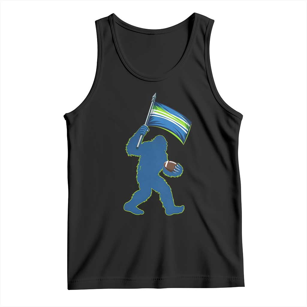 Bigfoot Seattle Sports Fan Tank Top Sasquatch 12s Pride Gift TS12 Black Print Your Wear