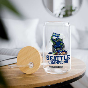 Funny Seattle Clobbers New England Glass Can Football Game Day TS12 Print Your Wear