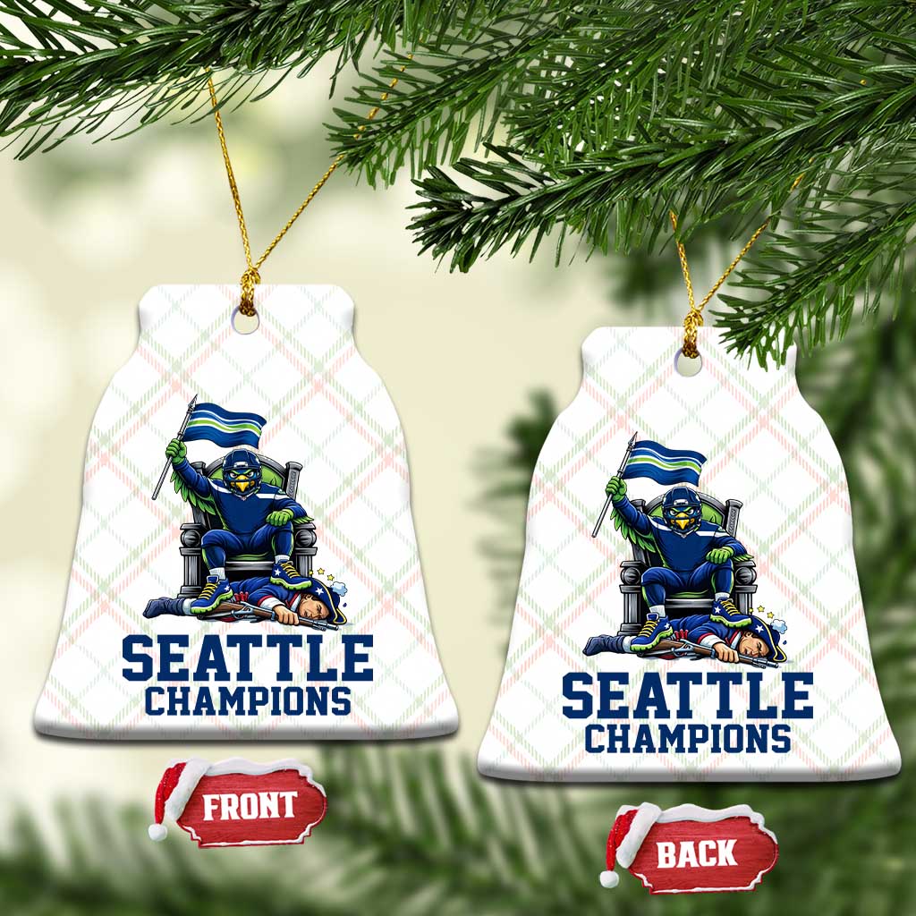 Funny Seattle Clobbers New England Ceramic Ornament Football Game Day TS12 Print Your Wear
