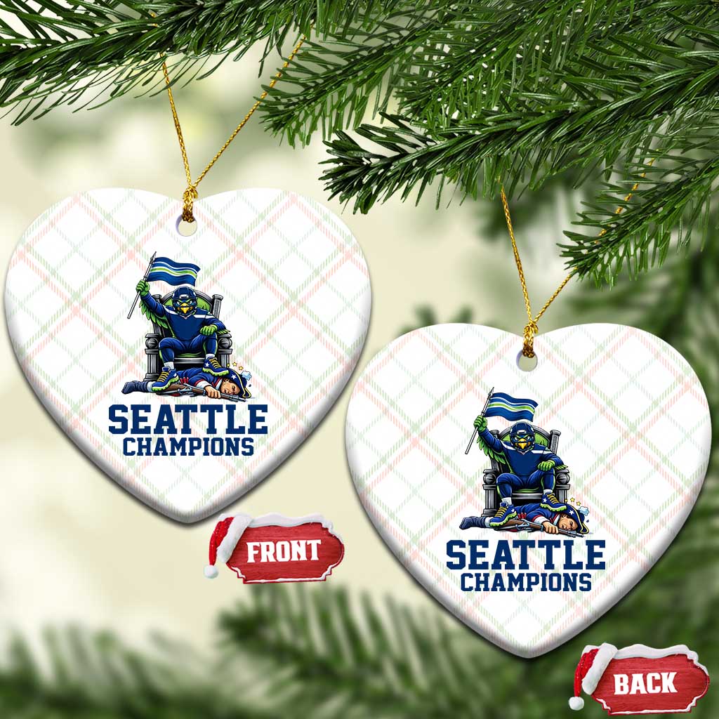 Funny Seattle Clobbers New England Ceramic Ornament Football Game Day TS12 Print Your Wear