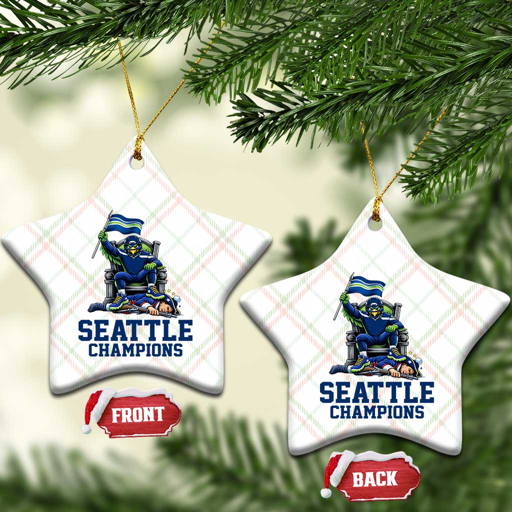 Funny Seattle Clobbers New England Ceramic Ornament Football Game Day TS12 Print Your Wear