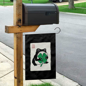Grumpy Frog Japanese Garden Flag St Patricks Day Gift TS12 Print Your Wear