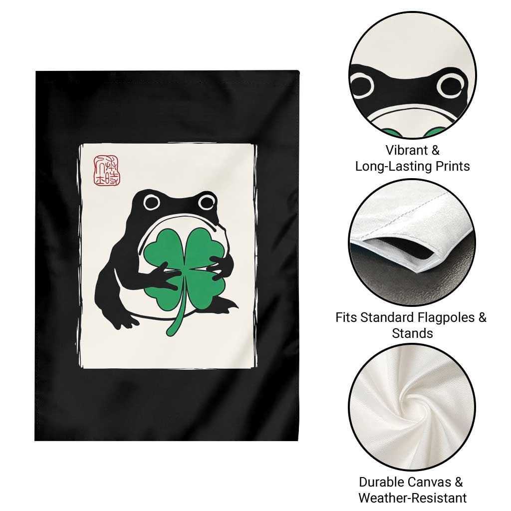 Grumpy Frog Japanese Garden Flag St Patricks Day Gift TS12 Print Your Wear