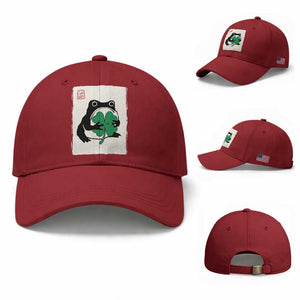 Grumpy Frog Japanese Baseball Cap St Patricks Day Gift TS12 Baseball Cap Universal Fit Cherry Red Print Your Wear