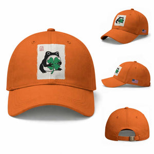 Grumpy Frog Japanese Baseball Cap St Patricks Day Gift TS12 Baseball Cap Universal Fit Orange Print Your Wear