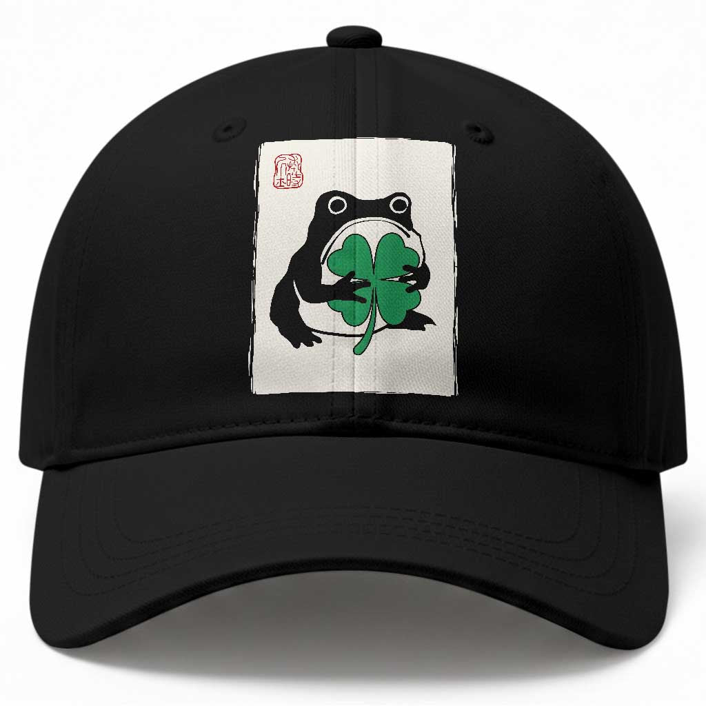 Grumpy Frog Japanese Baseball Cap St Patricks Day Gift TS12 Print Your Wear