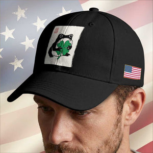Grumpy Frog Japanese Baseball Cap St Patricks Day Gift TS12 Print Your Wear