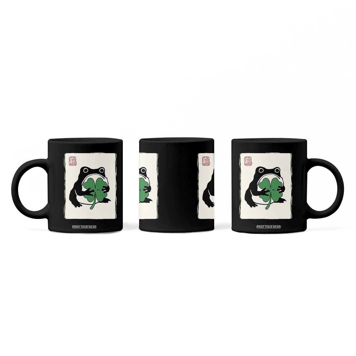 Grumpy Frog Japanese Coffee Mug St Patricks Day Gift TS12 Print Your Wear