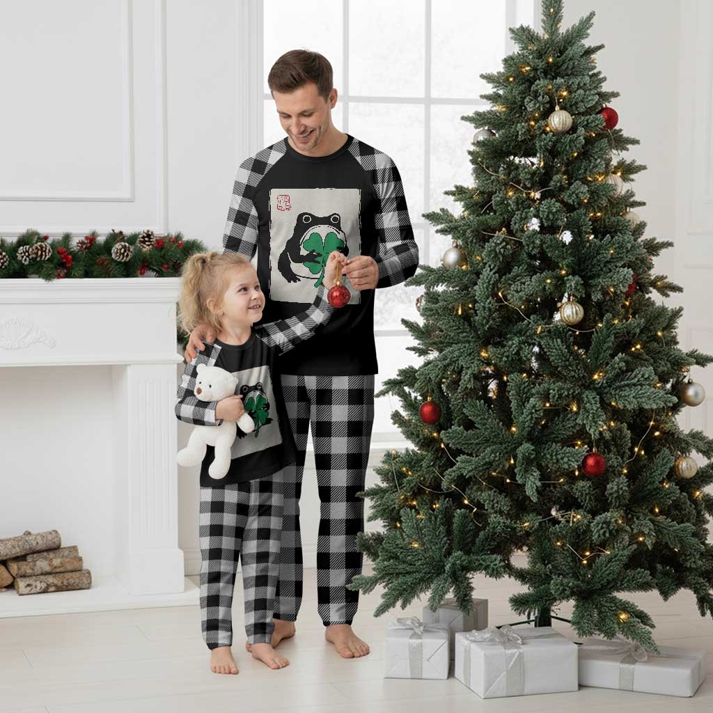 Grumpy Frog Japanese Plaid Pajama Set St Patricks Day Gift TS12 White Plaid Print Your Wear
