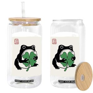 Grumpy Frog Japanese Glass Can St Patricks Day Gift TS12 Print Your Wear
