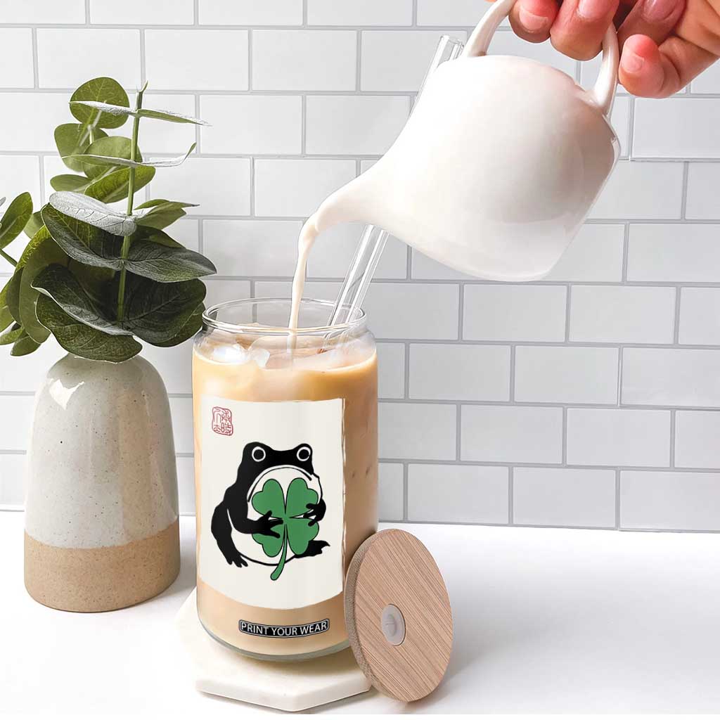 Grumpy Frog Japanese Glass Can St Patricks Day Gift TS12 Print Your Wear