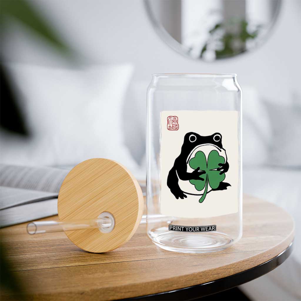 Grumpy Frog Japanese Glass Can St Patricks Day Gift TS12 Print Your Wear