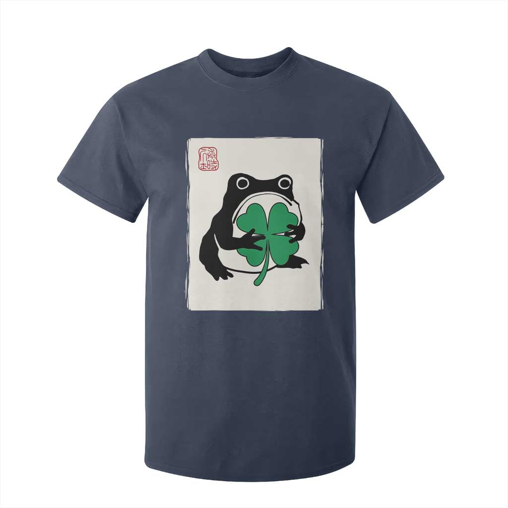 Grumpy Frog Japanese T Shirt For Kid St Patricks Day Gift TS12 Navy Print Your Wear