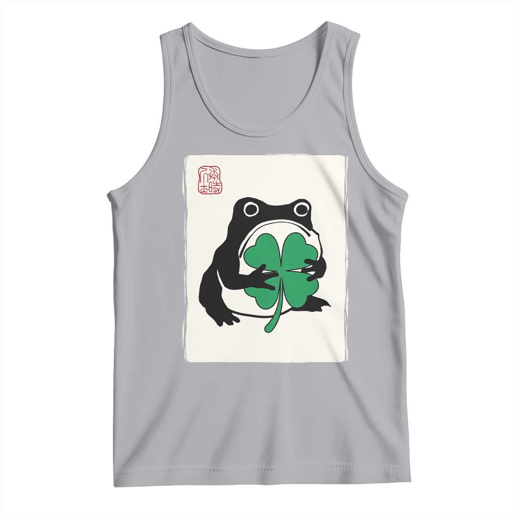 Grumpy Frog Japanese Tank Top St Patricks Day Gift TS12 Athletic Heather Print Your Wear