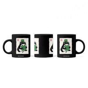 Vintage Japanese Grumpy Frog Coffee Mug Lucky St Paddys Day TS12 Print Your Wear