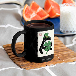 Vintage Japanese Grumpy Frog Coffee Mug Lucky St Paddys Day TS12 Print Your Wear