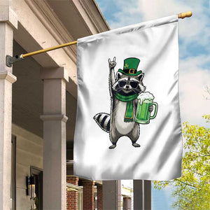 Funny Raccoon Rock On Garden Flag St Patricks Day Gift TS12 Print Your Wear