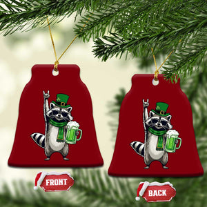 Funny Raccoon Rock On Ceramic Ornament St Patricks Day Gift TS12 Print Your Wear